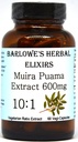 Barlowe's Herbal Elixirs Muira Puama 10:1 Extracto | 600mg Per Capsule | Suplemento Vitalidade Masculino Tradicional | 60 Cápsulas de Vegan | Stear-Free, Non-GMO, empaquetado en botella de vidro