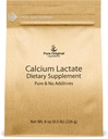Pure Original Ingredients Calcium Lactate (8 oz) Calcium Supplement, Electrolyte