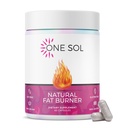 One Sol Fat Burner for Women, Natural Metabolism Booster, Burn More Calories, Boost Energy & Mood, Curb Appetite & Stop Cravings, No Crash or Jitters, All-Natural Ingredients, Gluten & Soy Free
