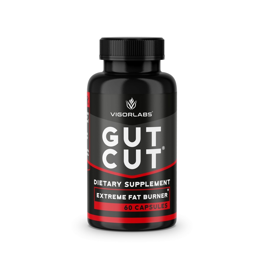 Vigor Labs Gut Cut – Premium Carb Blocker & Metabolism Booster for Men – Naturally Sourced Weight Management Supplement – Support Fat Loss & Lean Muscle Definition – Made in USA – 60 Capsules