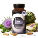 O'blossom Liver Protect Liver Cleanse Drops with Milk Thistle - Clinically Studied for Rapid Relief - Supports Post-Party Recovery & Heavy Meal Digestion - 60 Capsules