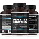 Digestive Enzymes and Priobiotics Blend - 60 Ct Protease, Lipase, Lactase, Galactosidase, Acidophilus, Casei, Plantarum