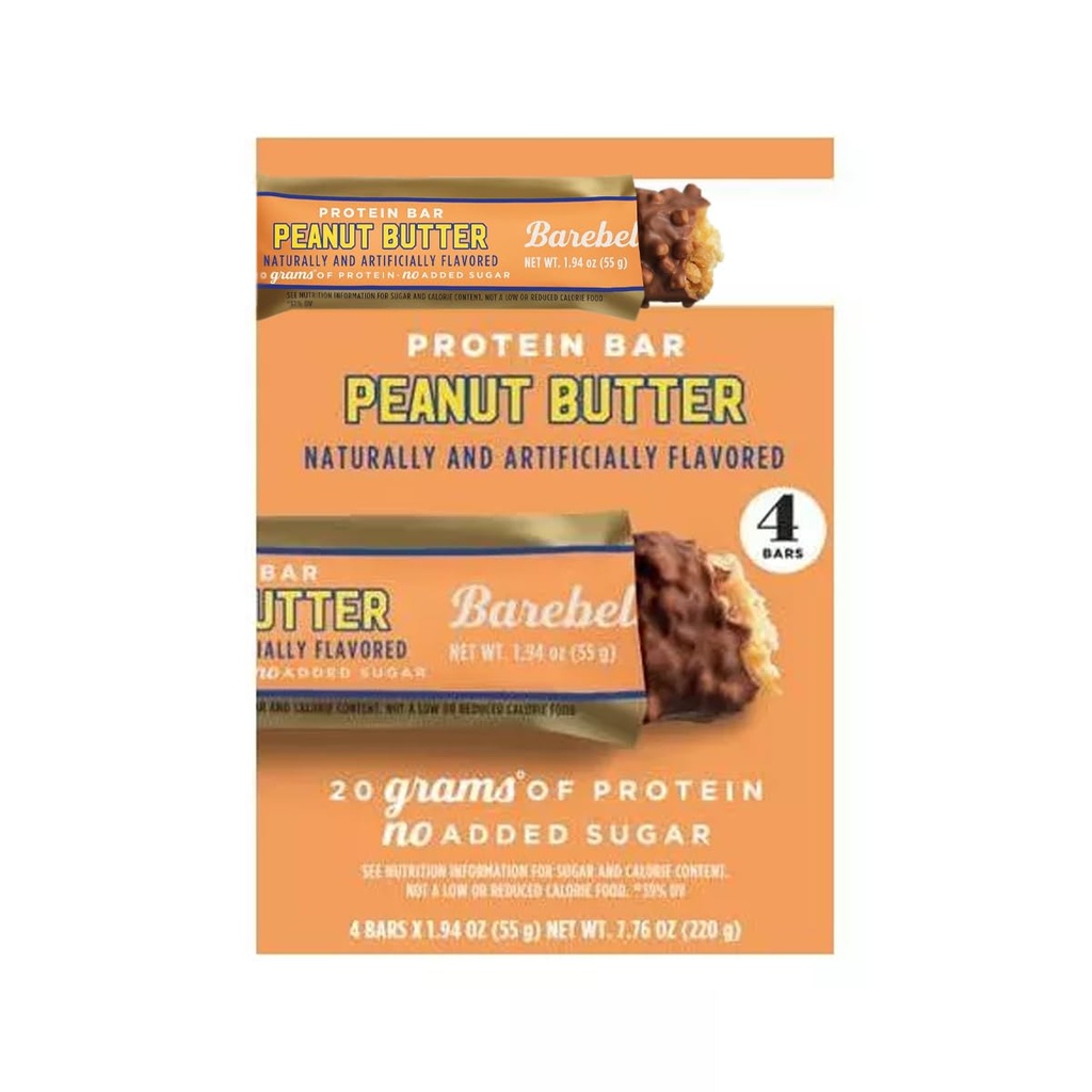 Barebels Nutrition Bars - 7.76oz/4 Bars (Peanut Butter)