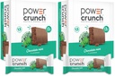 Power Crunch Protein Wafer Bars, High Protein Snacks with Delicious Taste, Chocolate Mint, 1.4 Ounce (12 Count) (Pack of 2)