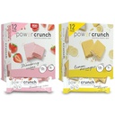 Power Crunch Protein Wafer Bars, High Protein Snacks, Strawberry Crème & Lemon Meringue, 1.4 Ounce (12 Count) Bundles