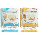 Power Crunch Protein Wafer Bars, High Protein Snacks, French Vanilla Creme (12 Count) and Peanut Butter Crème (12 Count)