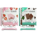 Power Crunch Protein Wafer Bars, High Protein Snacks, Strawberry Crème & Chocolate Mint, 1.4 Ounce (12 Count) Bundle
