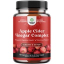 Cleansing Apple Cider Vinegar Capsules - ACV Cleanse and Detox Pills for Gut and Digestive Health with Slimming Cayenne - Extra Strength ACV Capsules for Gut Cleanse and Full Body Detox - 120 Count