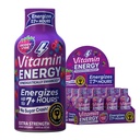 Vitamin Energy Mood+ Extra Strength Energy Shot Tropical Berry 12 Pack, 260mg Natural Caffeine, B-Vitamins, Rhodiola, Chamomile, Mood & Energy Support, Zero Sugar, Gluten-Free, Vegan, 1.93 fl oz