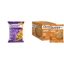 Quest Tortilla Protein Chips, Loaded Taco, Gluten Free, Baked, 12 Pack & Peanut Butter Protein Cookies, High Protein, Low Carb, 12 Count