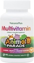 Natures Plus Animal Parade Multivitamina para Niños Libres de Azúcar - Cereza surtida, Grape & Orange Flavors - 90 Tabletas Chewable - 45 Total Servings