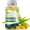 Premium Hemp Gummies High Potency for Pain Sleep Anxiety Relief Edible Gummy Made with Pure Organic Hemp Oil Advanced Extra Strength, with Omega 3 6 9 Vegan Gluten Free (1-Pack)