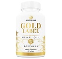 Hinterland Gold Label Hemp Oil Softgels, 25mg Capsules for Wellness, Organic USA Grown Hemp, 30 Count