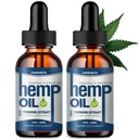 (2 Pack) Hemp Oil Organic High Potency - Relieve Good Mood - 100% Natural Hemp Drops 1,000,000 Maximum Strength -Hemp Oils Tincture for Pain Relief, Sleep, Skin, Vegan, Non-GMO