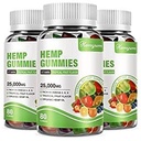 Hemp Gummies 3 Packs | High Potency Extra Strength Organic Hemp Oil Extract | Vegan Bear Gummies - 240 Counts