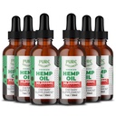 Organic Hemp Seed Oil (6 Oz), Peppermint Flavor, High Potency 30,000 mg - Helps in Natural Comfort, Sleep, Relaxation & Mood, Transparent Hemp Oil Dosage, Non-Habit Forming - Non-GMO, Vegan