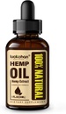 High Potency Hemp Oil - Maximum Strength, Immune System Support, Focus Calm, Relaxation, Mood, Pure Extract, Organic, Vegan, Non-GMO