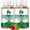 (2 Pack) Hemp Gummies for Sleep, Pain, Relaxation & Anxiety - 100% Natural Pure Extra Strength - Organic Hemp Oil Extract Edible Vegan Low Sugar Hemp Gummy for Adults