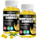 Hemp Gummies for Sleep Pain Anxiety -120 Count Plant Based Natural Hemp Oil Extract Gummy with Omega & Vitamin B for Relaxation and Peace - in a Raspberry Shape (Pineapple Flavor)