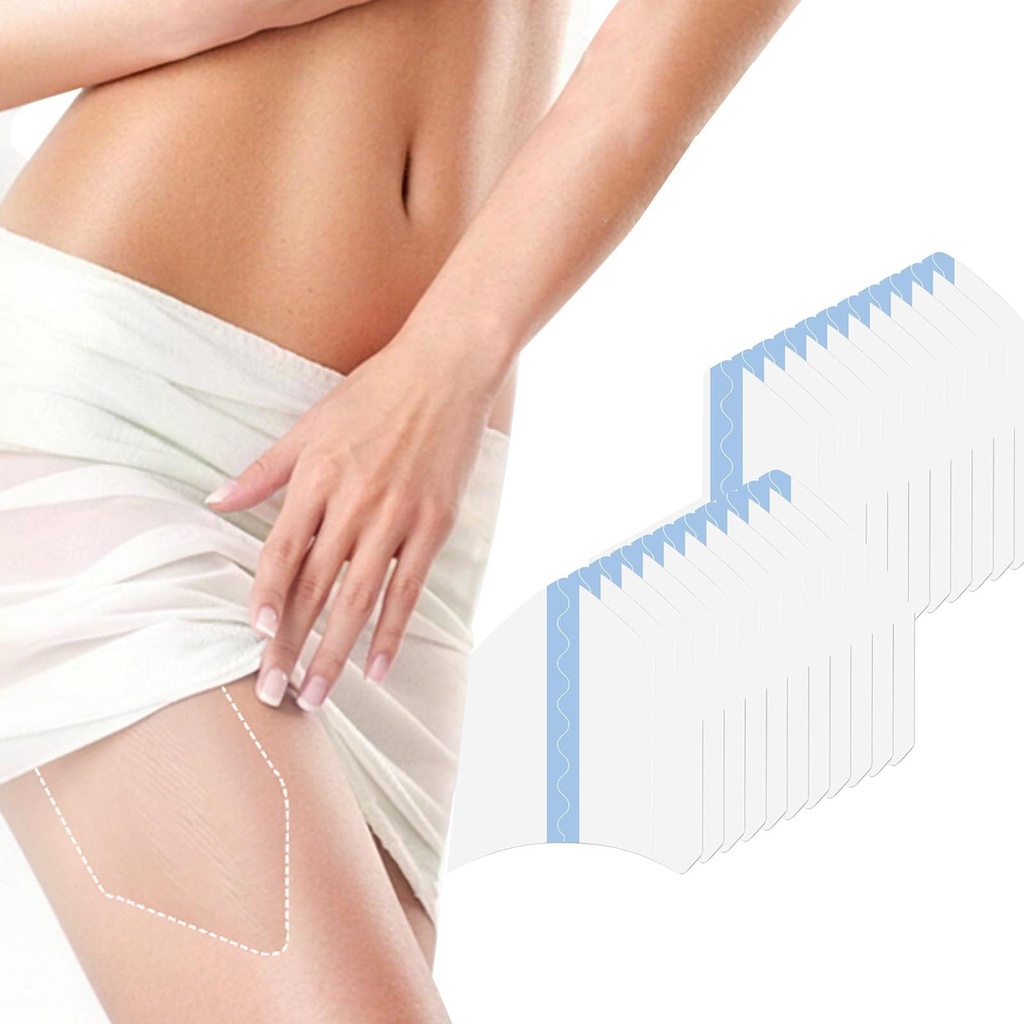 30PCS Thigh Lift Tape for Loose Skin, Transparent Anti Friction Patch, Invisible Lift and Glow Patches Body,Sweatproof Protection Patches for Women,Skin Lifting Inner Thighs