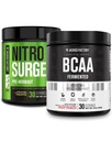 Jacked Factory Nitrosurge Pre-Workout in Pineapple & BCAA in Fruit Punch for Muscle Building and Recovery