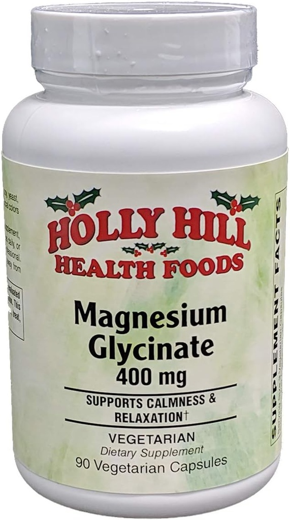Holly Hill salut menjars Magnesi Gliciva 400mmg, 90 Vegetarian Capsules