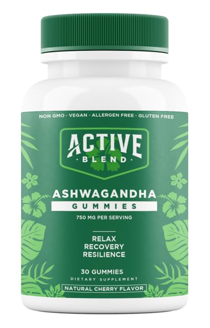 Ashwagandha Gummies – Supports Calm, Balanced Mood & Immune Support | 750mg Ashwagandha Root, Zinc, and Vitamin D2 | 30 Day Supply | Vegan & Non-GMO – 30 Count