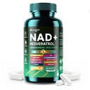 NAD Supplement - NAD Supplements for Women & Men - Liposomal NAD+ Resveratrol Complex with Urolithin A, CoQ10 - Boosts NAD+ Levels, Cellular Energy & Healthy Skin -60 Capsule (1-Pack)