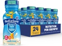 PediaSure Grow & Gain Immun Support, 27 Vitamins & Minerals for Kids, 7g Protein, Non-GMO, Gluten- Free, Vanilla, 8- fl- oz palack, csomag 24