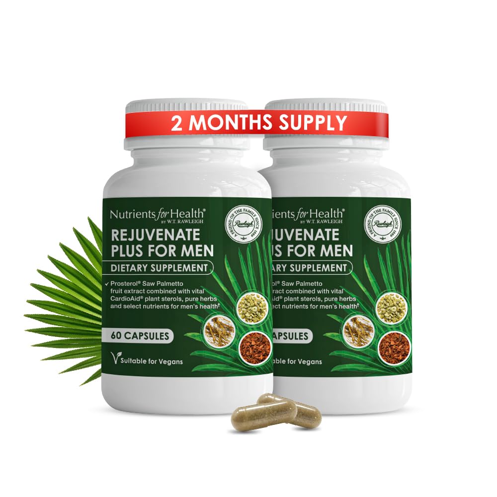 Saw Palmetto Prostate Supplement for Men – Regulates Night-time Urination, Supports Healthy Urinary Flow - Clinically Dosed Beta-Sitosterol, Pygeum, Pumpkin Seed, Zinc. 120 Capsules, 2 Months’ Supply