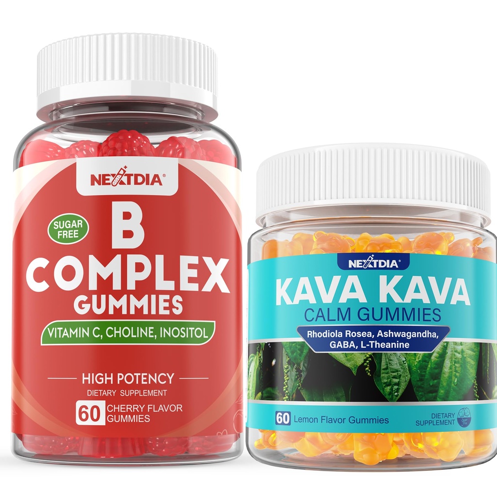 Nextdia Vitamin B Complex, Kava Gummies