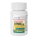 GeriCare Aspirin 81mg Adult Low Dose, Pain Reliever - Enteric Coated Tablets for Enhanced Absorption and Gentle Digestion – Supports Blood Flow, Reduces Inflammation, 100 Count (Pack of 1)