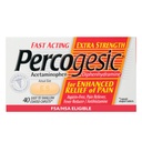 Percogesic Extra Strength Pain Relief | Aspirin Free Dual Action Relief | 40 Coated Caplets