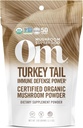 Om Mushroom Superfood Türkei Tail Bio Pilzpulver, 3.5 Unze, 50 Servierungen, Immununterstützung, Polysacchrides, Beta-Glucans, Gut Health & ganzheitliche Verteidigung Pilzergänzung