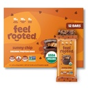 Feel Vegan Protein Bars, Sunbutta Choco Chip, Keto, Gluten Free, Organic, 15g Plant Protein, Low Carb, High Protein, Dairy Free, Low Sugar, Nut, Grain, Soy Free, Non GMO, 10 Pack