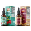 Well&Whole L-Lysine Supplement Liquid Drops and Sulforaphane Supplement from Broccoli Sprouts
