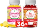 Lunakai Collagen & Biotin Gummys Bundle - 毛发、皮肤和青春外观的维生素 - 非GMO 抗衰老蛋白补充剂 - 供药30天