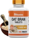 tnvitamins Oat Bran Tablets | 365 Tablets x 1.000 MG pro Tablet | Oat Fiber Tablets | Soluble & Dietary Fiber Supplement | Kann Verdauungsgesundheit unterstützen