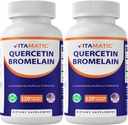 Vitamatic Quercetin with Bromelain – 120 Vegetarian Capsules - 2 Pack