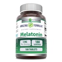 Amazing Formulas Melatonin Supplement | 5 Mg | 180 Tablets | Non-GMO | Gluten Free | Made in USA