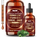 NUQIIT 9in1 Moringa Supplement with Ginger Boswellia - Supplement for Women and Men with Vitamin D3-C, Ceylon Cinnamon, Ashwagandha, Ceylon Cinnamon and Bitter Melon - 1 FL Oz - 60 Day Supply