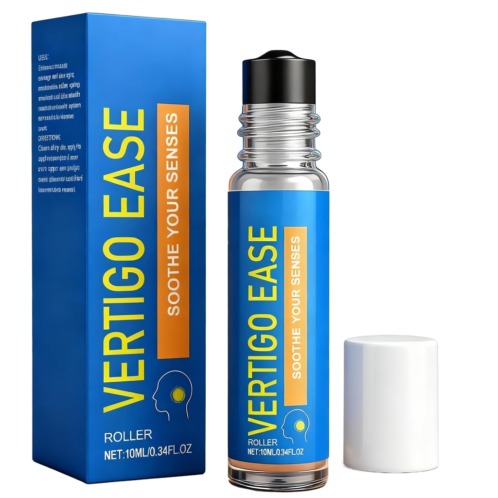 Vertigo Ease Roll On | Soothing Roll-On for Head Comfort - Essential Oil Blend to Relief Feelings of Dizziness & Promote Relaxation - Portable - 1pc / 10ml