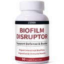 Biofilm Disruptor, UTI Defense, Gut Cleanse, W/Lipase & Glucoamylase, Defense & Buster for Gut & Immune Health, Enzymes for Stomach Digestion - 60 Vegan Capsules