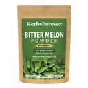 HerbsForever Bitter Melon Powder Fruit & Seeds- Carb Control, Rich in Vitamin Mineral & Bitter - Wild Harvested -Non GMO, Vegan- 2X Potency | Ultra Clean |Fresh Seasonal | Steam Sterilized |16oz-1LBS