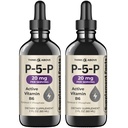 Think Above P5P Liquid Drops – Activated Vitamin B6 (Pyridoxal-5-Phosphate) – Fast Absorption Formula – 2 oz (60 mL) Pack of 2