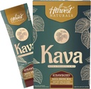 Kava Extract med L-Theanine & MCT Drink Mix | Strawberry Flavor | On-The-Go Sticks Lägg till vatten | 6 Sticks (6 portioner)