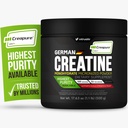 Creapure Creatine Monohydrate Powder – 17.63oz (1.1lb) (500g) German Creatine – Ultra-Pure for Strength & Recovery – 100% Made in Germany – with Scoop – Vegan, Keto-Friendly, Gluten-Free
