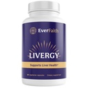 EVERFAITH Livergy - Liver Cleanse Detox & Repair - Liver Support & Health Supplement - with Milk Thistle, Beet Root Extract, Turmeric, Dandelion & More - Vegetarian, Gluten Free, Non-GMO - 60 Capsules