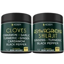 Herbpy Bundle 7in1 Cloves Supplement and 5in1 Ashwagandha Shilajit