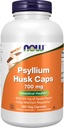 NOW Foods kiegészítők, Psyllium Husk Caps 700 mg 50 mg Apple Pectin, Intestinal Health *, 360 Veg kapszula